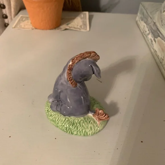 Vintage Disney Charpente Winnie the Pooh Eeyore Donkey Sitting on Grass